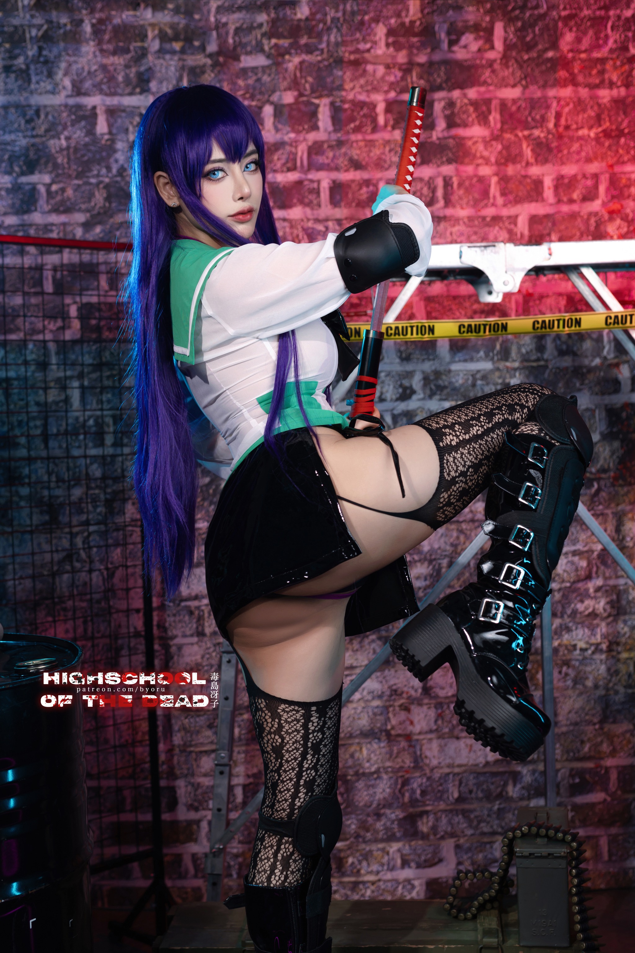 图片[1]-Byoru – NO.179 Saeko Busujima [48P]-XikXak